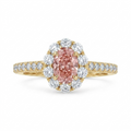 Rose champagne Diamond Ring